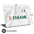 University of Miami White Jersey Universal Laptop 16in (13 x 9.4in) Skin